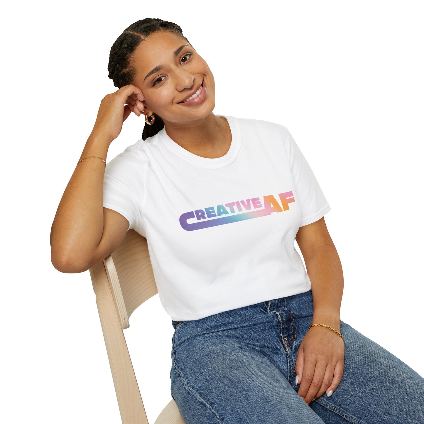 White Creative AF Tee