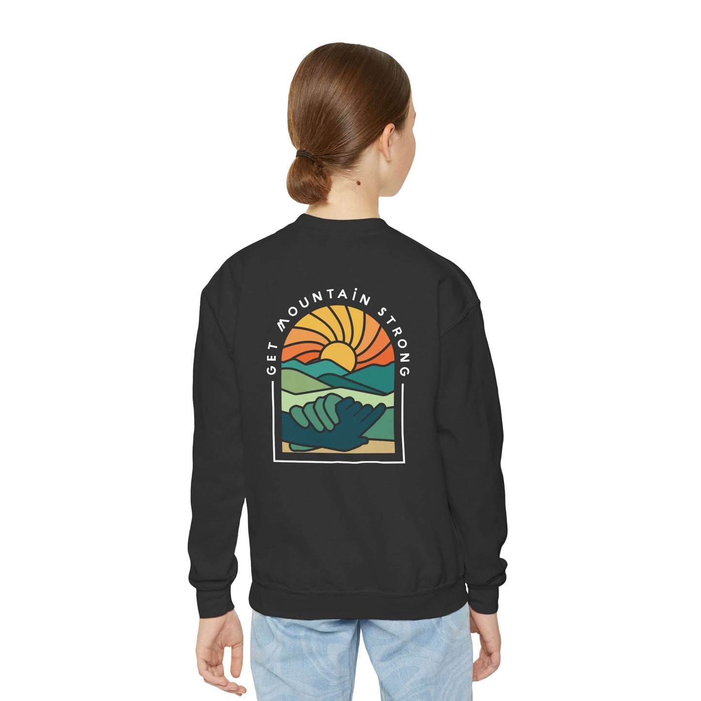 Brandmark Summit Strength Kids Sweatshirt | Get Mountain Strong