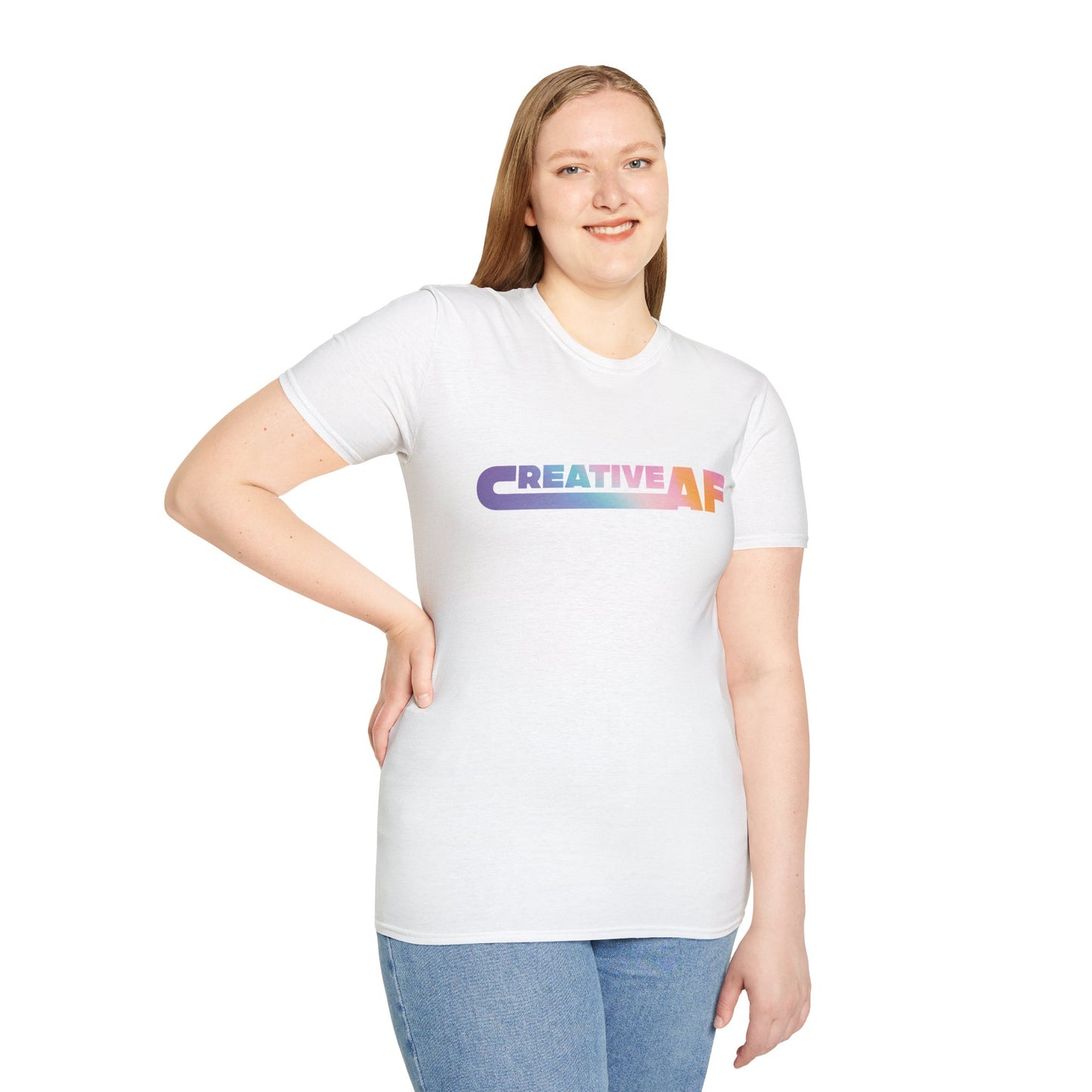 White Creative AF Tee