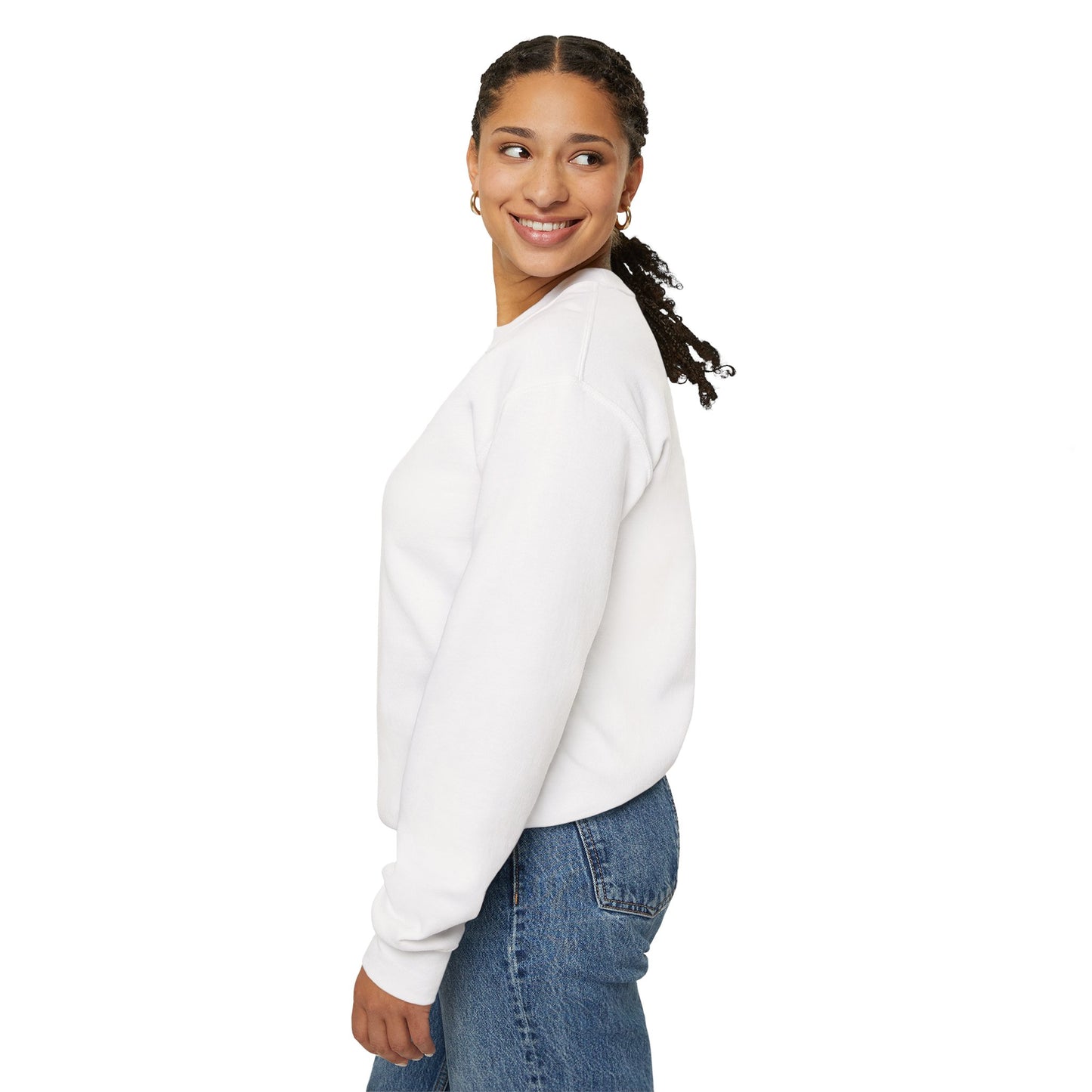 White Creative AF Crewneck Sweatshirt