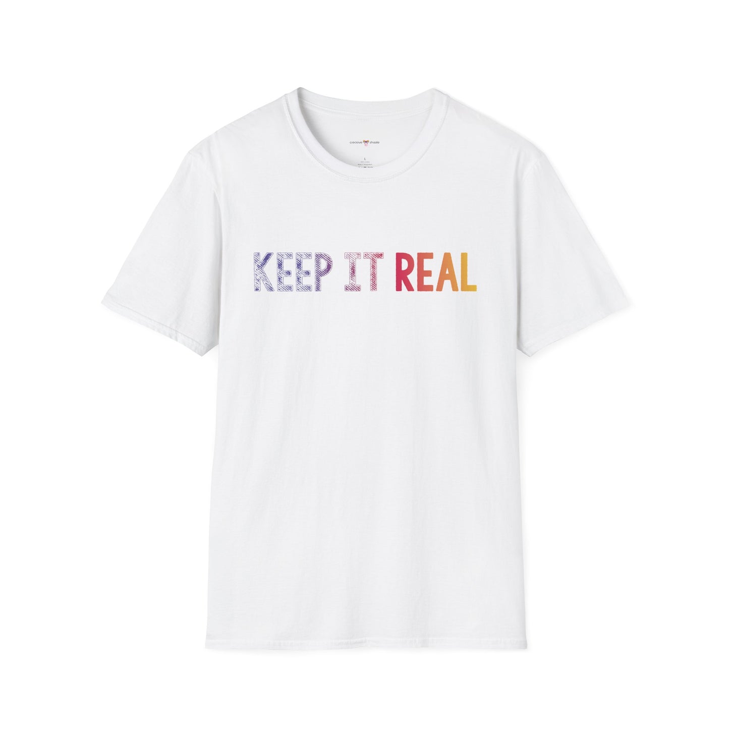 White Keep It Real Tee